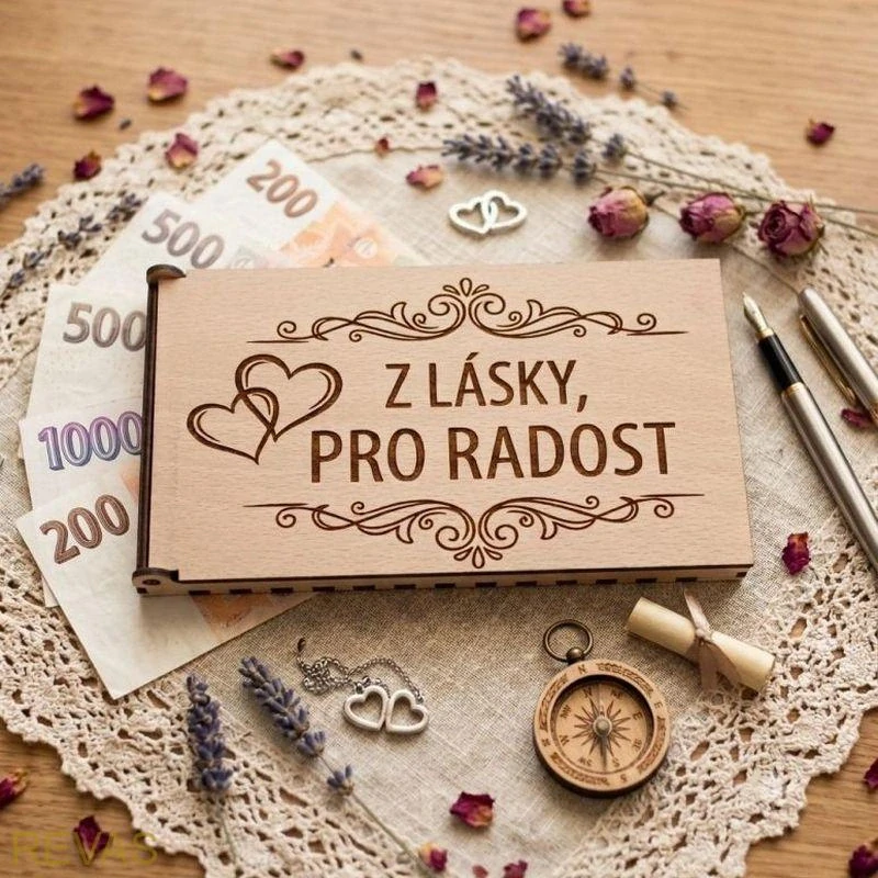 Dárková krabička na peníze z lásky