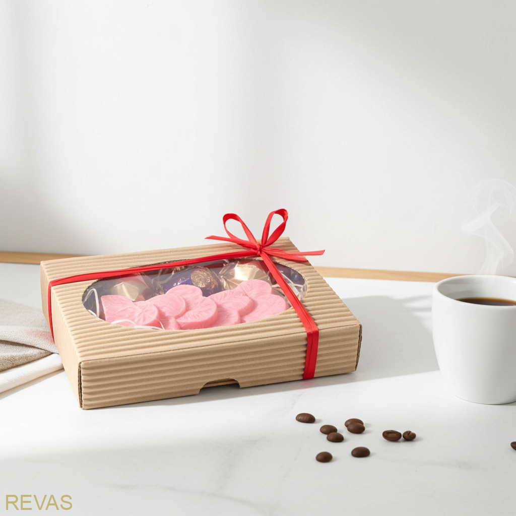 Dárková kazeta - svíčka srdíčka - symbol nekonečné lásky a harmonie
