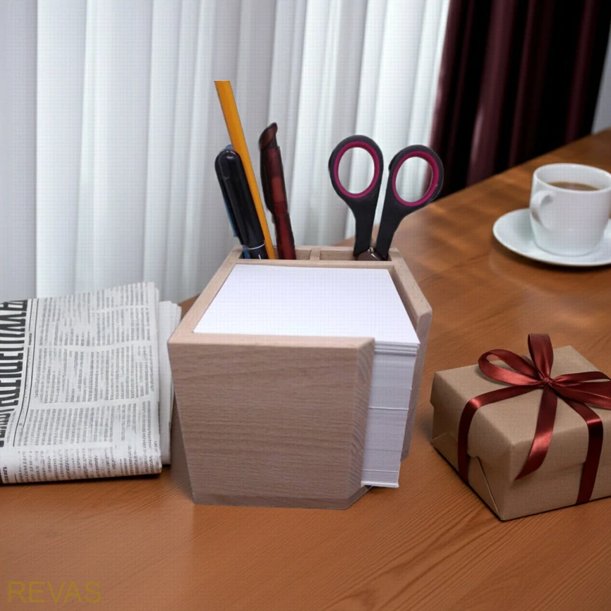 Dřevěný organizér 10x12,6x8cm