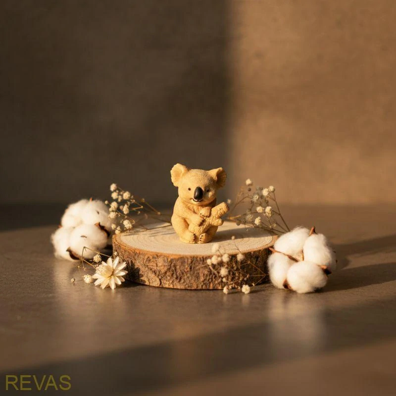 Svíčka KOALA, výška 9 cm palmový vosk