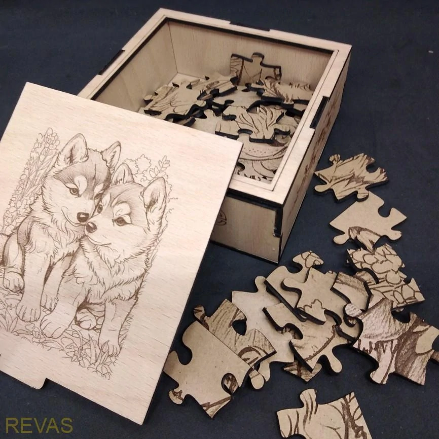 Dřevěné puzzle pro děti – 60 dílků z kvalitní bukové překližky