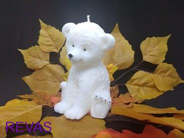 Svíčka MÉĎA sedící, výška 10 cm