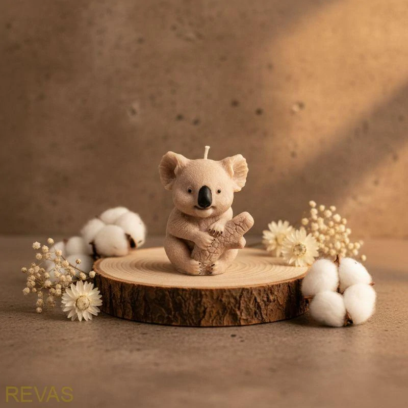 Svíčka KOALA, výška 9 cm palmový vosk