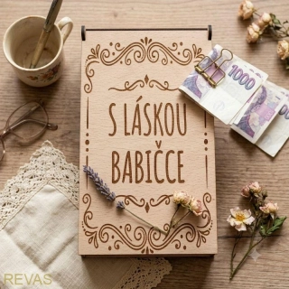 Dárková krabička na peníze pro babičku