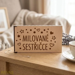 Dárková krabička na peníze pro sestřičku